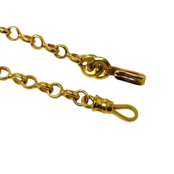 CHANEL Vintage 96P CC Metal Gold Star Floral Pendant Necklace Accessory [106209] - Picture 9 of 10